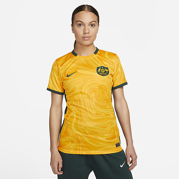 Nike t shirts women's yellow on sale